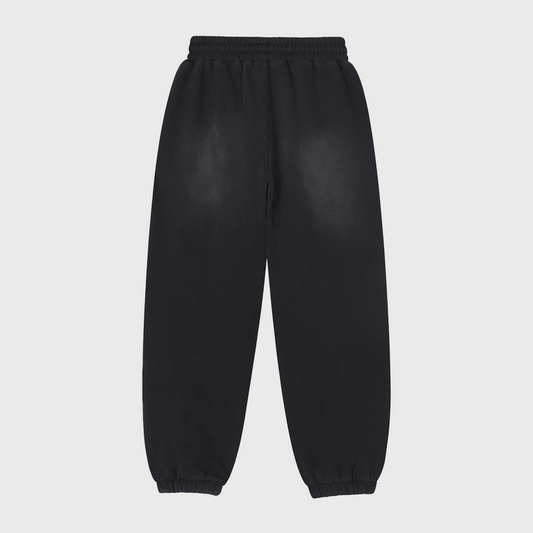 Black MOD 1 sweatpants on a light gray background