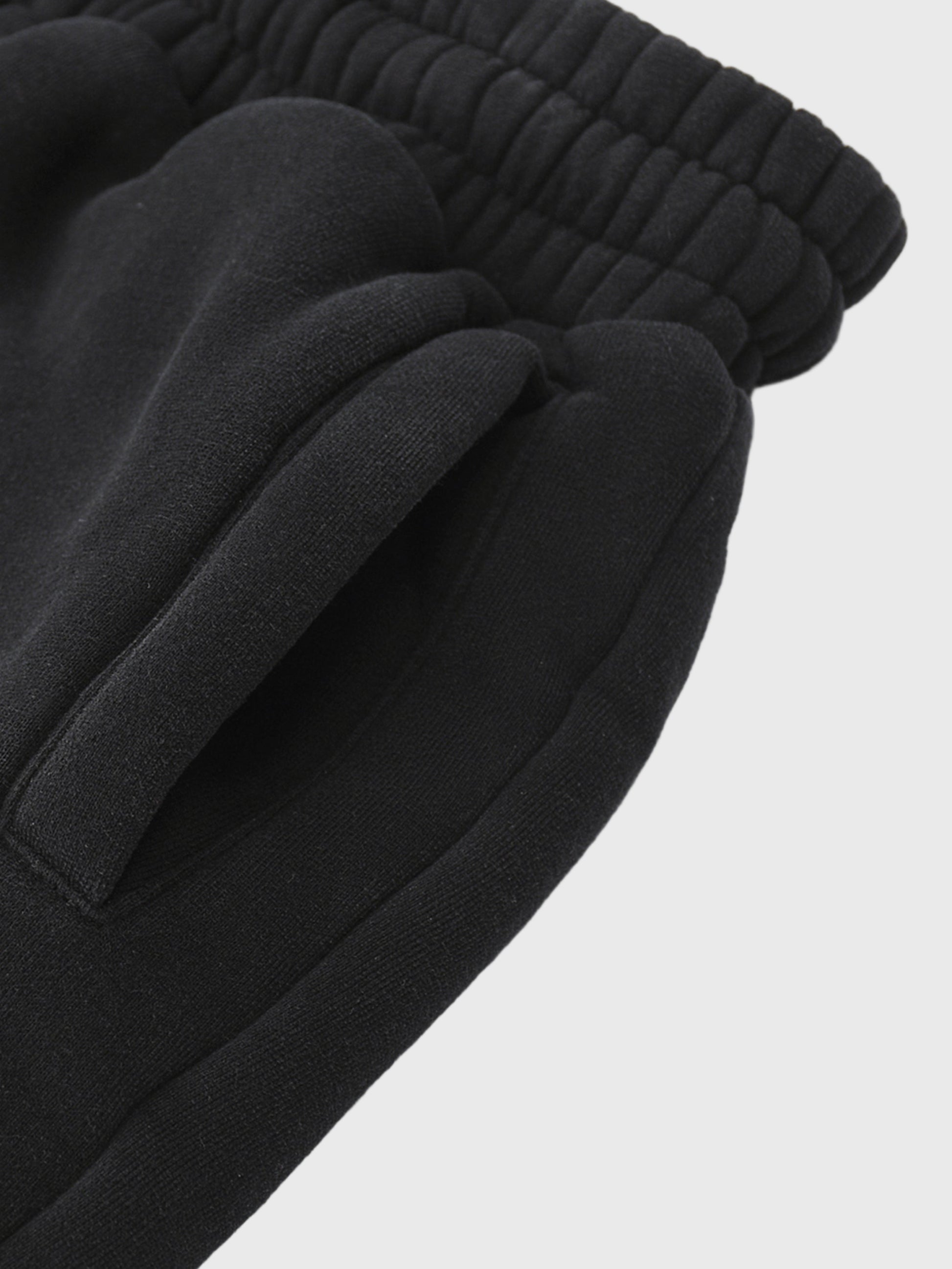 Black MOD 1 sweatpants on a light gray background